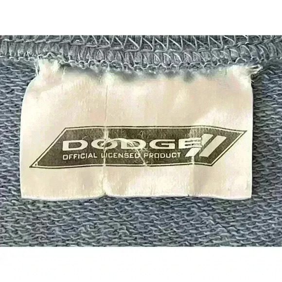 Dodge Wms M Charger Graphic Pullover Sweatshirt Blue Cropped Classic Car Muscle - Picture 12 of 15